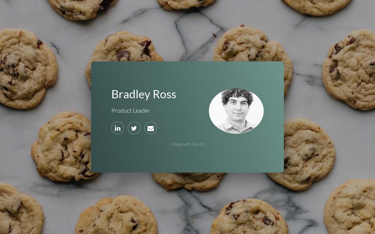Carrd profile picture for @brad